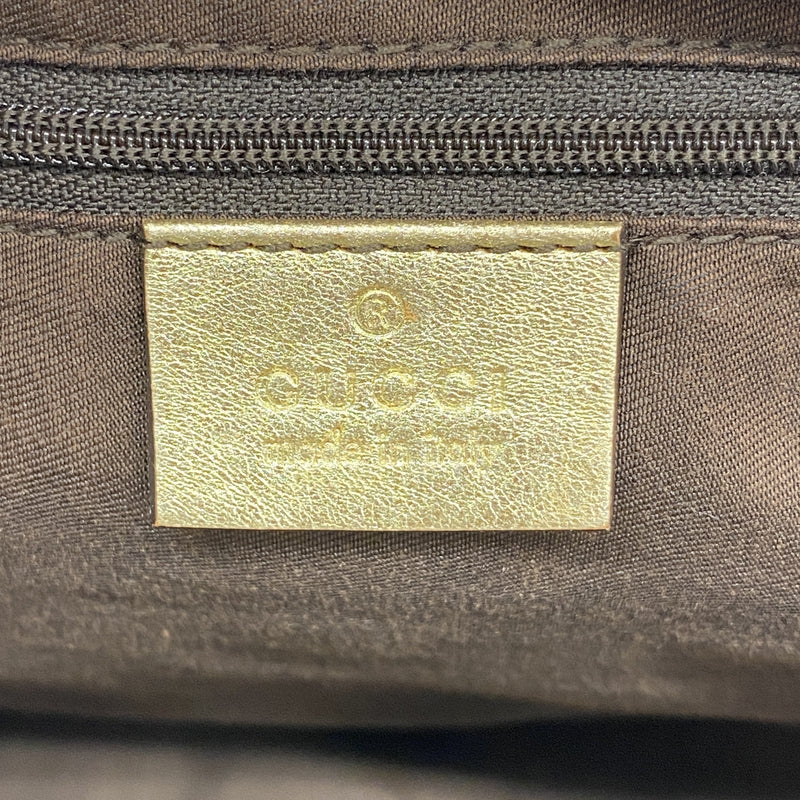 【6ie7305】グッチ トートバッグ GGキャンバス/アビー 189835 キャンバス ベージュ ゴールド ゴールド金具【中古】レディース
