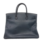 【6ie7309】エルメス ハンドバッグ バーキン40 クシュベル ネイビー ゴールド金具 〇X刻印【中古】レディース