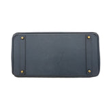 【6ie7309】エルメス ハンドバッグ バーキン40 クシュベル ネイビー ゴールド金具 〇X刻印【中古】レディース