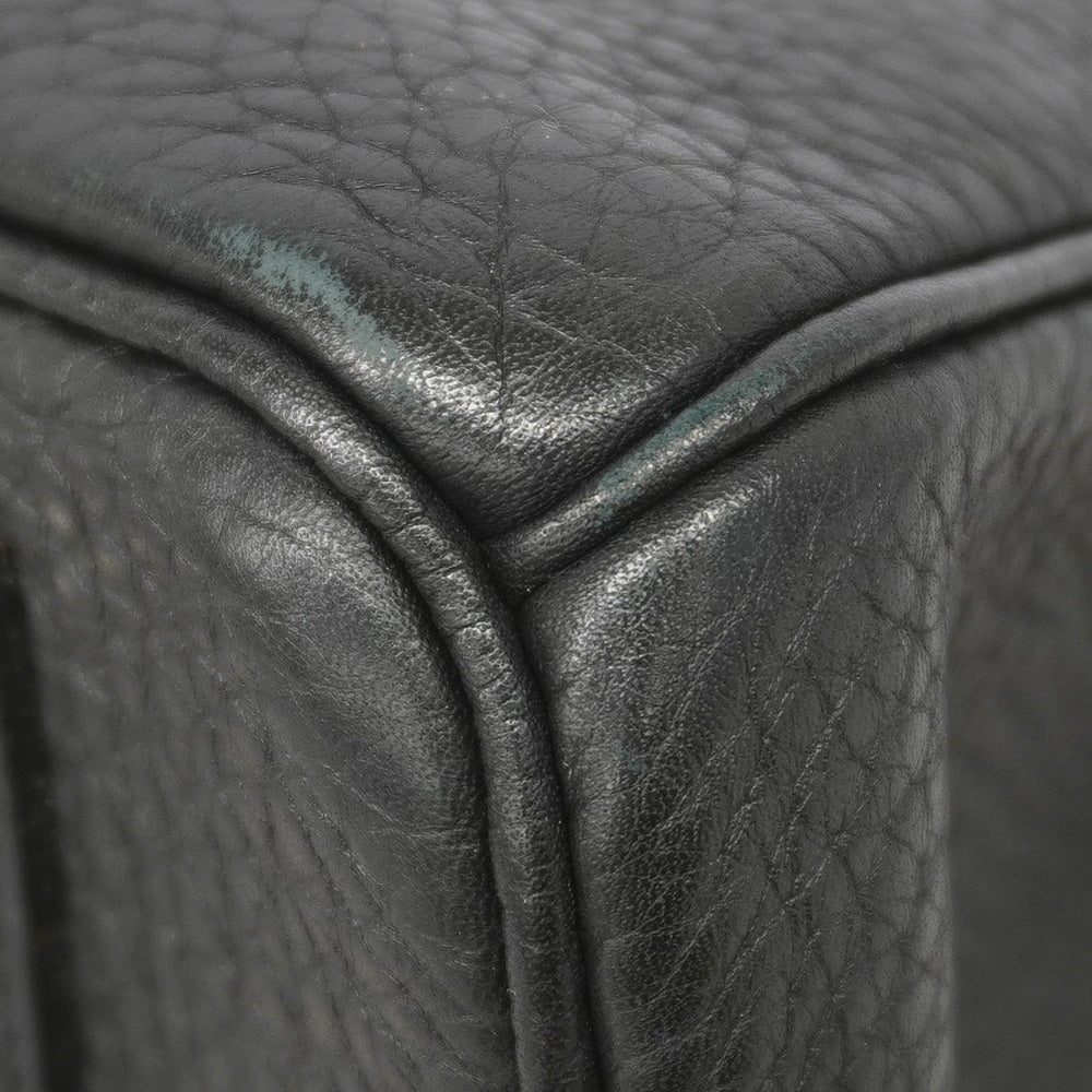 【6ie7310】エルメス ハンドバッグ バーキン35 トゴ ブラック シルバー金具 □M刻印【中古】レディース