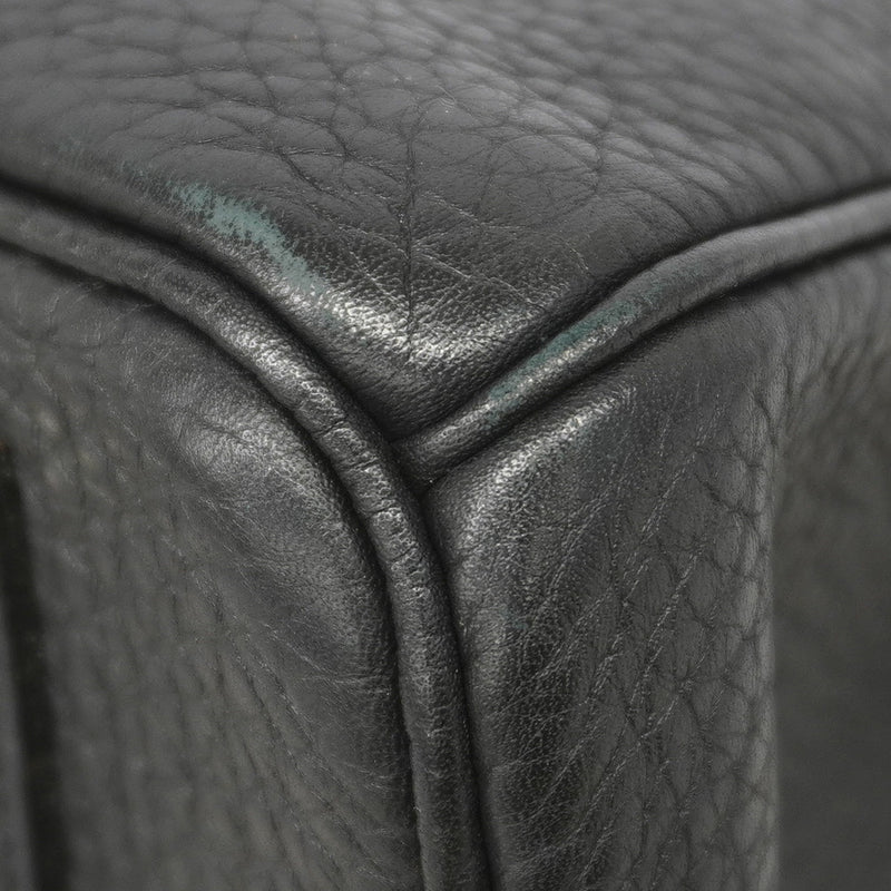 【6ie7310】エルメス ハンドバッグ バーキン35 トゴ ブラック シルバー金具 □M刻印【中古】レディース
