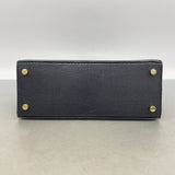 【6ie7314】サルヴァトーレフェラガモ ハンドバッグ ヴァラ レザー ブラック ゴールド金具【中古】レディース