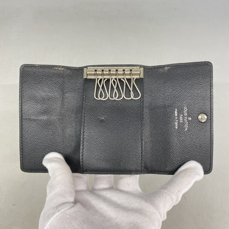 【6ie7323】ルイヴィトン キーケース ダミエ・グラフィット ミュルティクレ6 N62662 ブラック グレー【中古】メンズ
