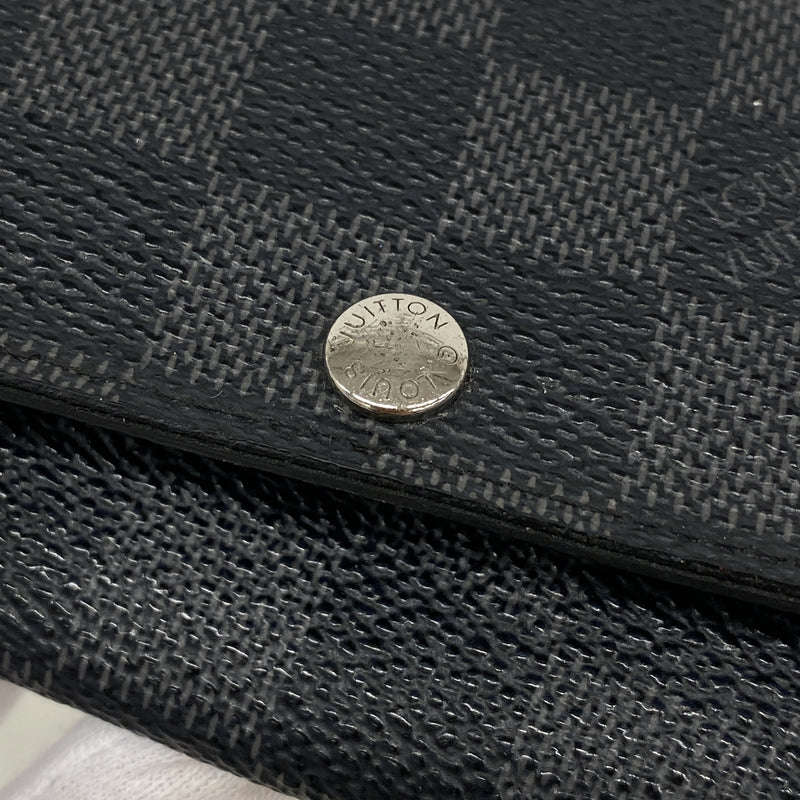 【6ie7323】ルイヴィトン キーケース ダミエ・グラフィット ミュルティクレ6 N62662 ブラック グレー【中古】メンズ