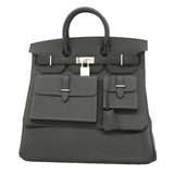 【6ie7324-g】エルメス ハンドバッグ オータクロア40 マルチポケット トゴ アルドワーズ シルバー金具 G刻印【中古】メンズ