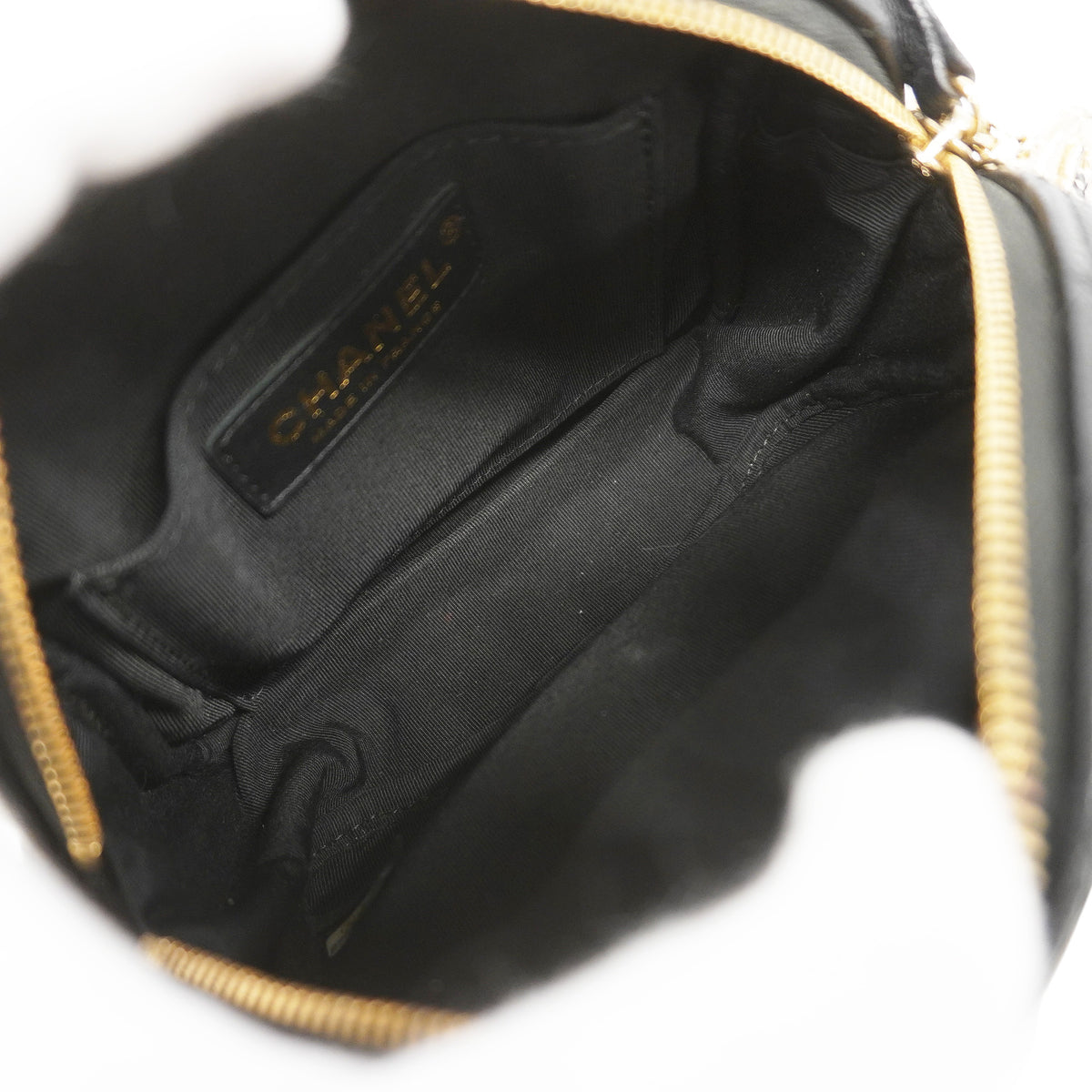 【6ie7329】シャネル ショルダーバッグ マトラッセ チェーンショルダー キャビアスキン ブラック シャンパンゴールド金具【中古】レディース