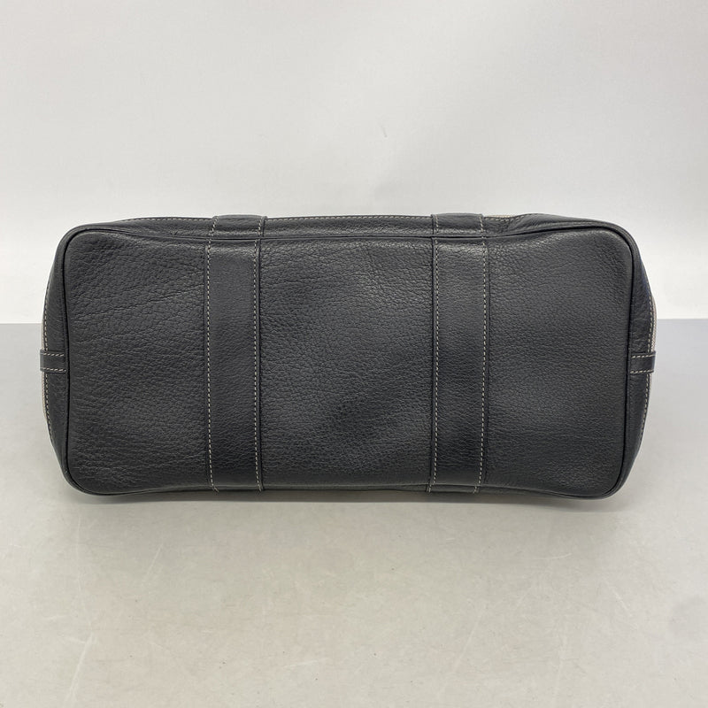 【6ie7332-h】エルメス トートバッグ ガーデンパーティPM トワルアッシュ ブラック ベージュ シルバー金具 □F刻印【中古】レディース