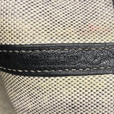 【6ie7332-h】エルメス トートバッグ ガーデンパーティPM トワルアッシュ ブラック ベージュ シルバー金具 □F刻印【中古】レディース
