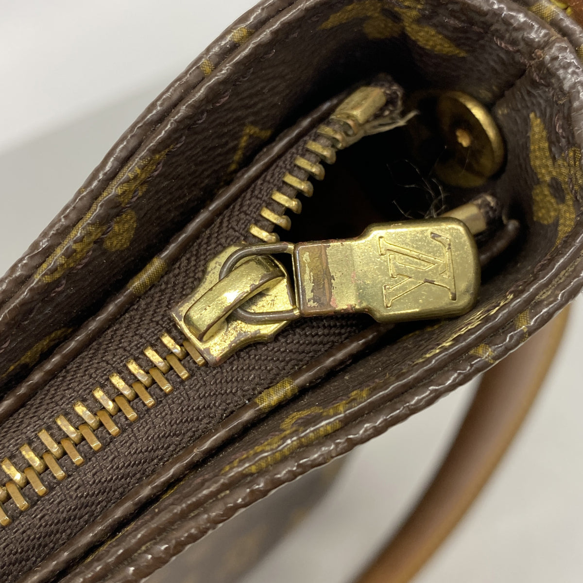 【6ie7333-h】ルイヴィトン ショルダーバッグ モノグラム ルーピングGM M51145 ブラウン【中古】レディース