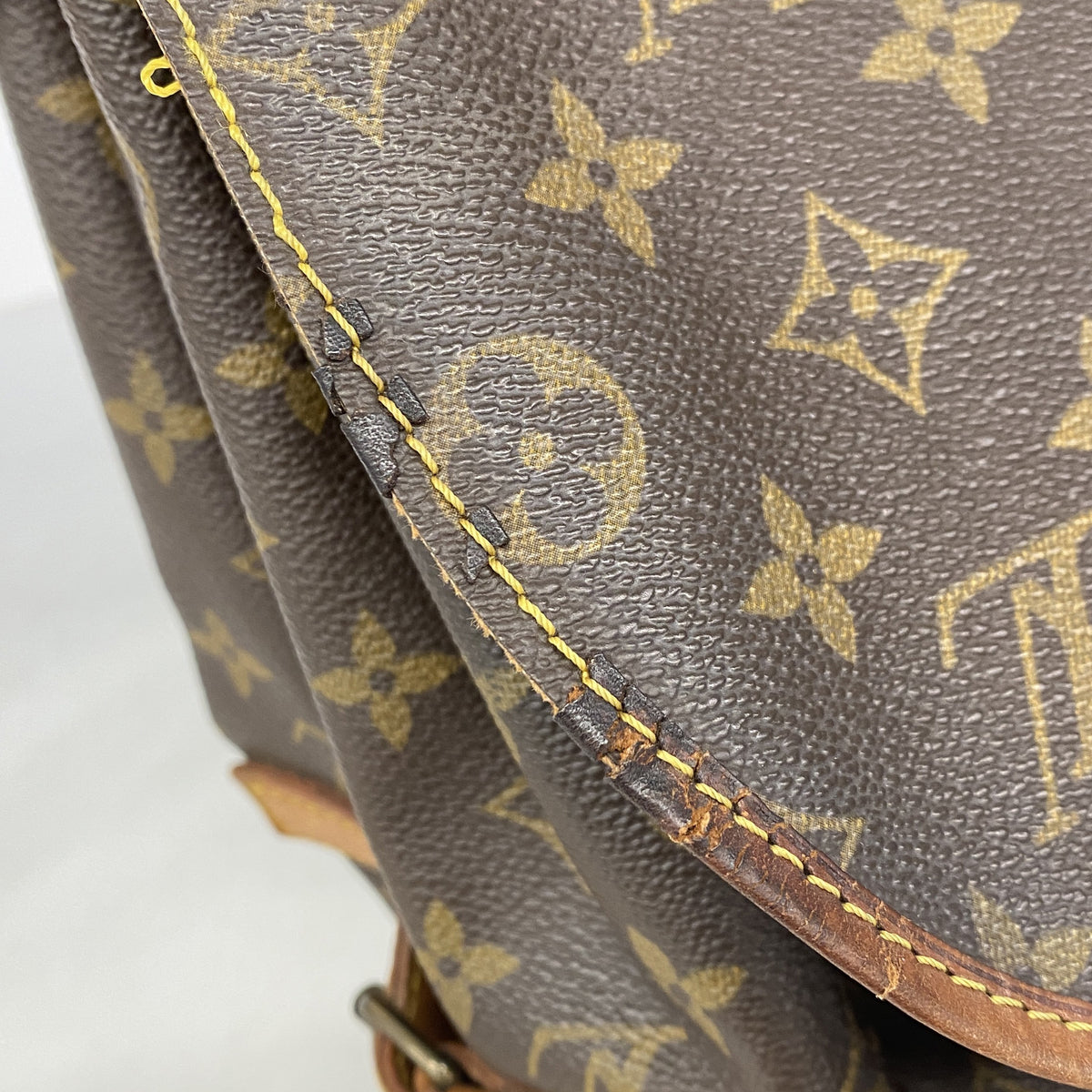 【6ie7334-h】ルイヴィトン ショルダーバッグ モノグラム ソミュール35 M42254 ブラウン【中古】レディース