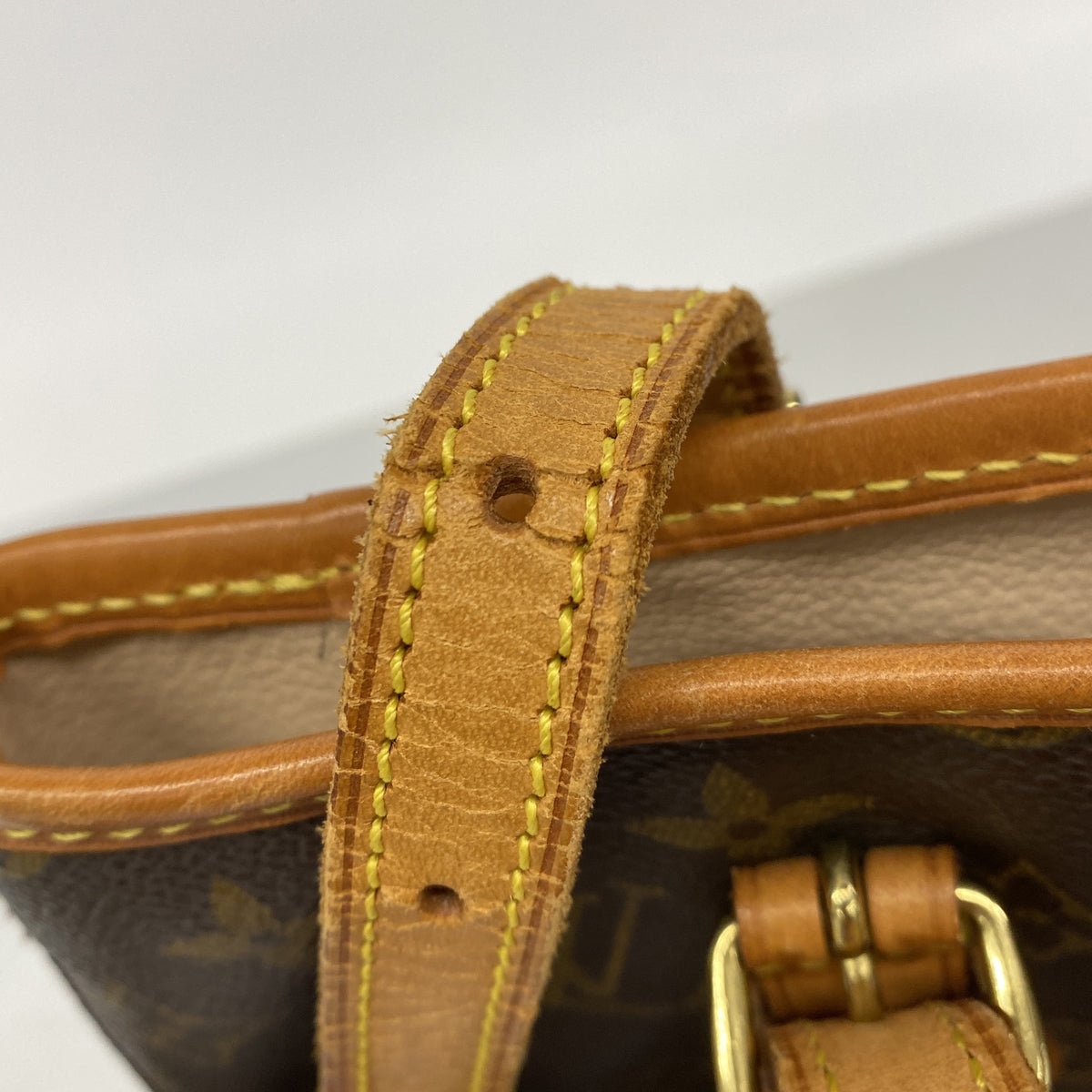 【6ie7335-h】ルイヴィトン トートバッグ モノグラム バケットPM M42238 ブラウン【中古】レディース