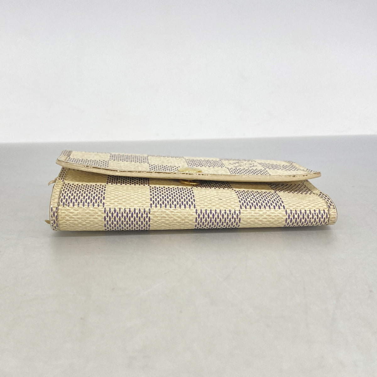 【6ie7337-h】ルイヴィトン キーケース ダミエ・アズール ミュルティクレ6 N61745 ホワイト【中古】レディース