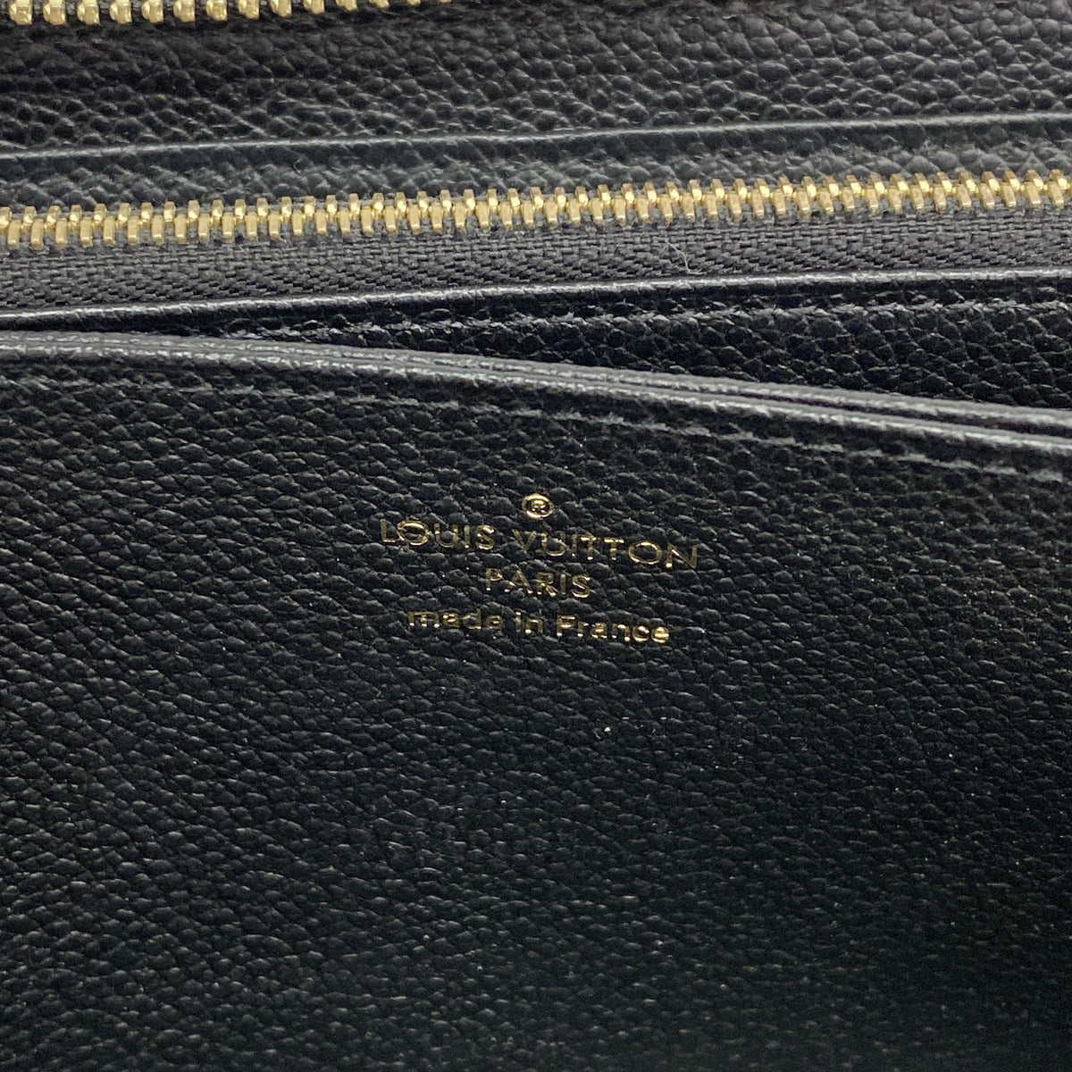 【6ie7345-h】ルイヴィトン 長財布 モノグラム・アンプラント ジッピーウォレット M61864 ノワール【中古】レディース
