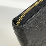 【6ie7345-h】ルイヴィトン 長財布 モノグラム・アンプラント ジッピーウォレット M61864 ノワール【中古】レディース