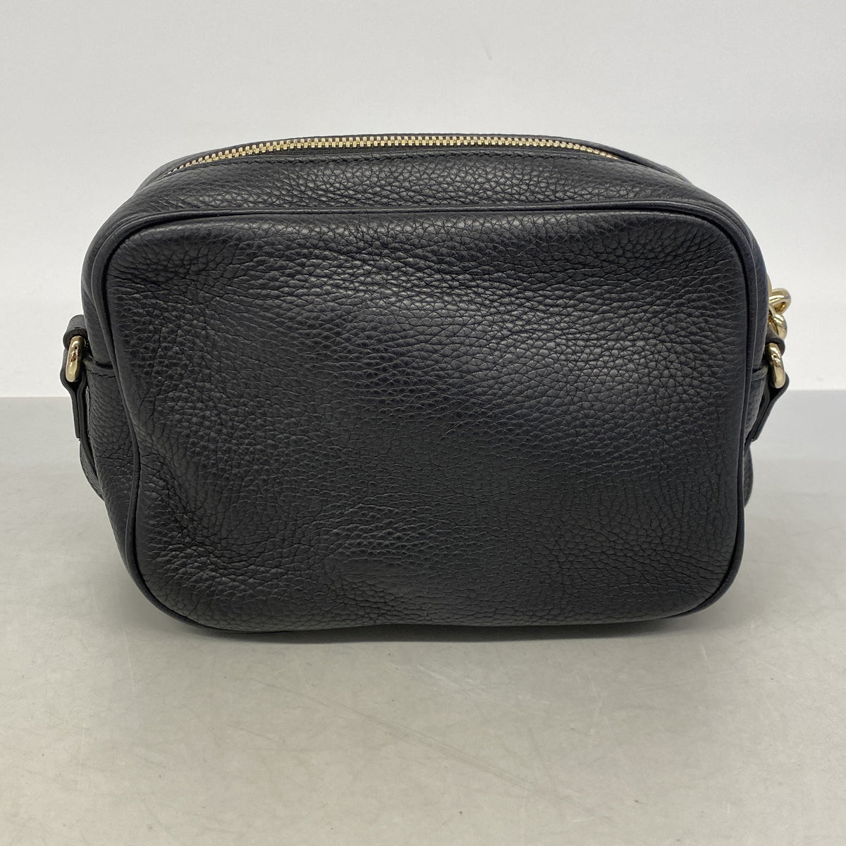 【6ie7347-h】グッチ ショルダーバッグ ソーホー 308364 レザー ブラック シャンパンゴールド金具【中古】レディース