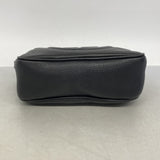 【6ie7347-h】グッチ ショルダーバッグ ソーホー 308364 レザー ブラック シャンパンゴールド金具【中古】レディース