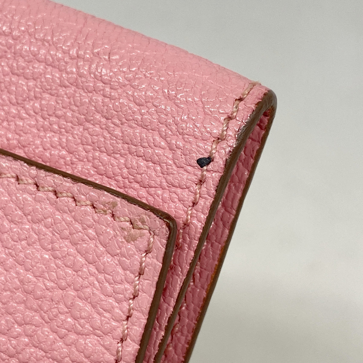 【6ie7369】エルメス キーケース ベアンキーケース シェブルミゾル ローズエテ シルバー金具 Y刻印【中古】レディース
