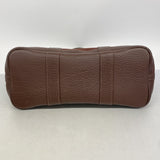 【6ie7374】エルメス トートバッグ ガーデンパーティTPM トワルオフィシエ ボルドー シルバー金具 □J刻印【中古】レディース