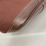 【6ie7374】エルメス トートバッグ ガーデンパーティTPM トワルオフィシエ ボルドー シルバー金具 □J刻印【中古】レディース