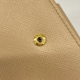 【6ie7380】プラダ 財布 サフィアーノ レザー ベージュ ゴールド金具【中古】レディース