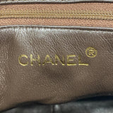 【6ie7382】シャネル ショルダーバッグ マトラッセ フリンジ付きチェーンショルダー スウェード ブラック ゴールド金具【中古】レディース