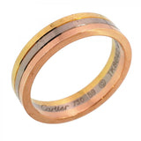 ★在庫処分★最終価格【6jbb0121】カルティエ リング トリニティ ヴァンドーム K18YG イエローゴールド K18WG ホワイトゴールド K18PG ピンクゴールド ＃59【中古】メンズ