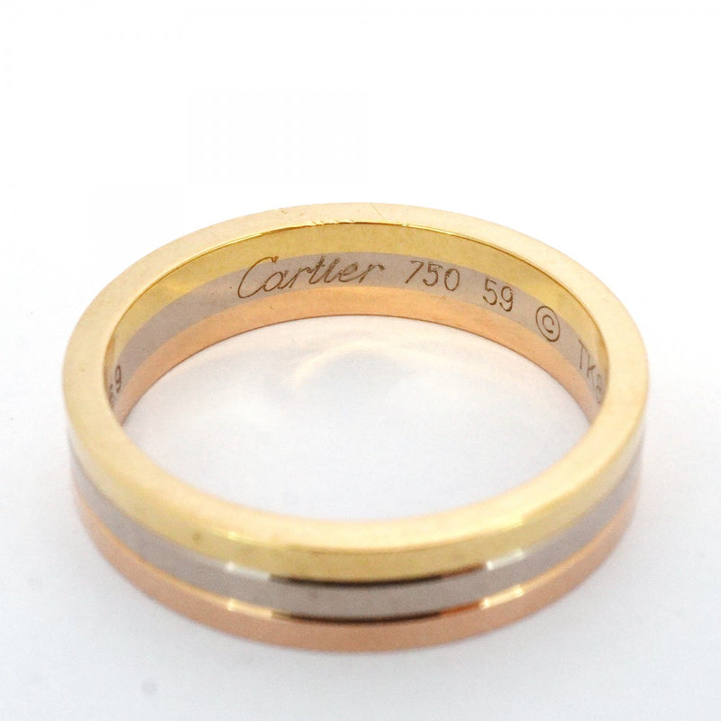 ★在庫処分★最終価格【6jbb0121】カルティエ リング トリニティ ヴァンドーム K18YG イエローゴールド K18WG ホワイトゴールド K18PG ピンクゴールド ＃59【中古】メンズ