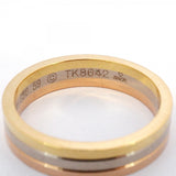 ★在庫処分★最終価格【6jbb0121】カルティエ リング トリニティ ヴァンドーム K18YG イエローゴールド K18WG ホワイトゴールド K18PG ピンクゴールド ＃59【中古】メンズ