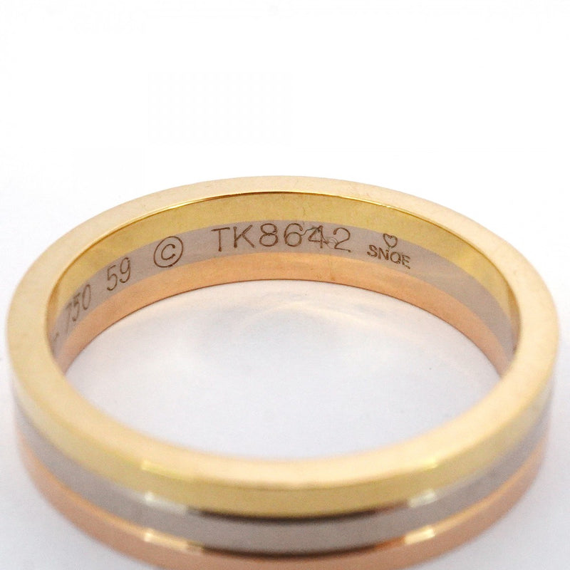 ★在庫処分★最終価格【6jbb0121】カルティエ リング トリニティ ヴァンドーム K18YG イエローゴールド K18WG ホワイトゴールド K18PG ピンクゴールド ＃59【中古】メンズ