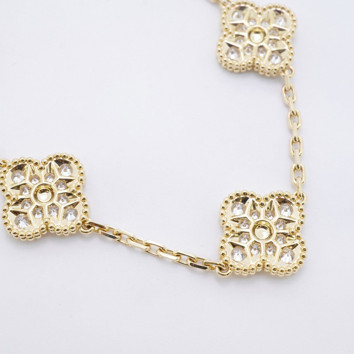 ★在庫処分★最終価格★SALE【6jbb0179】ヴァンクリーフ＆アーペル ブレスレット ヴィンテージ アルハンブラ K18YG イエローゴールド ダイヤモンド【中古】レディース