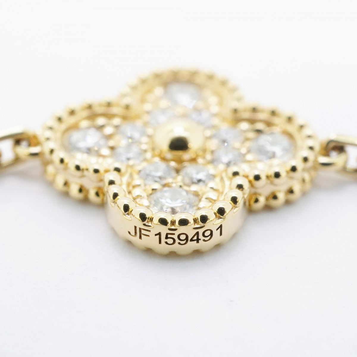 ★在庫処分★最終価格★SALE【6jbb0179】ヴァンクリーフ＆アーペル ブレスレット ヴィンテージ アルハンブラ K18YG イエローゴールド ダイヤモンド【中古】レディース