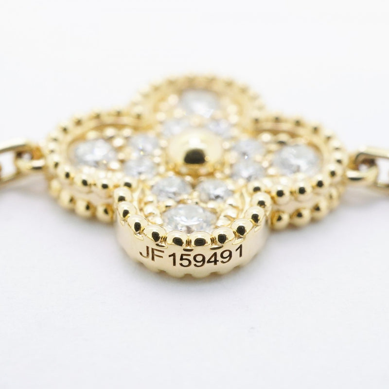 ★在庫処分★最終価格★SALE【6jbb0179】ヴァンクリーフ＆アーペル ブレスレット ヴィンテージ アルハンブラ K18YG イエローゴールド ダイヤモンド【中古】レディース