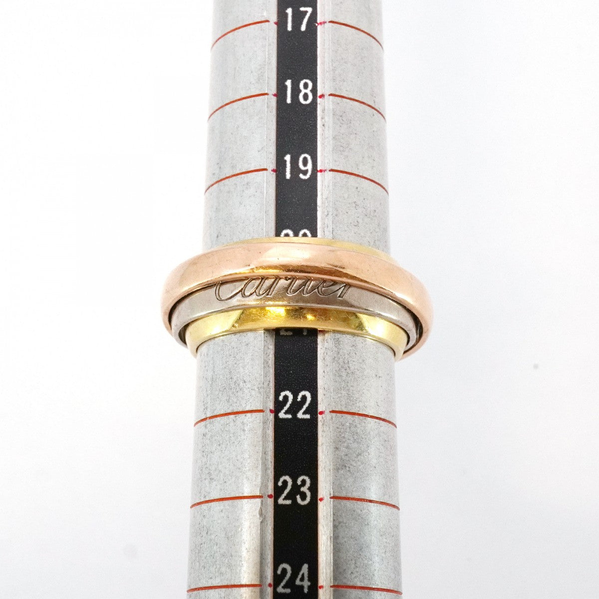 ★最終価格★SALE【6jbb0221】カルティエ リング トリニティ マストエッセンス K18YG イエローゴールド K18WG ホワイトゴールド K18PG ピンクゴールド ＃61【中古】メンズ