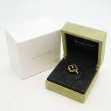 【6jbb0475】ヴァンクリーフ＆アーペル リング ヴィンテージ アルハンブラ 1PD K18YG イエローゴールド ダイヤモンド オニキス ブラック ＃50【中古】レディース