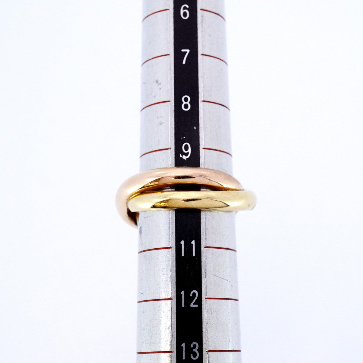 【6jbb0623】カルティエ リング トリニティ クラッシュ K18YG イエローゴールド K18WG ホワイトゴールド K18PG ピンクゴールド/ダイヤモンド ＃50【中古】レディース