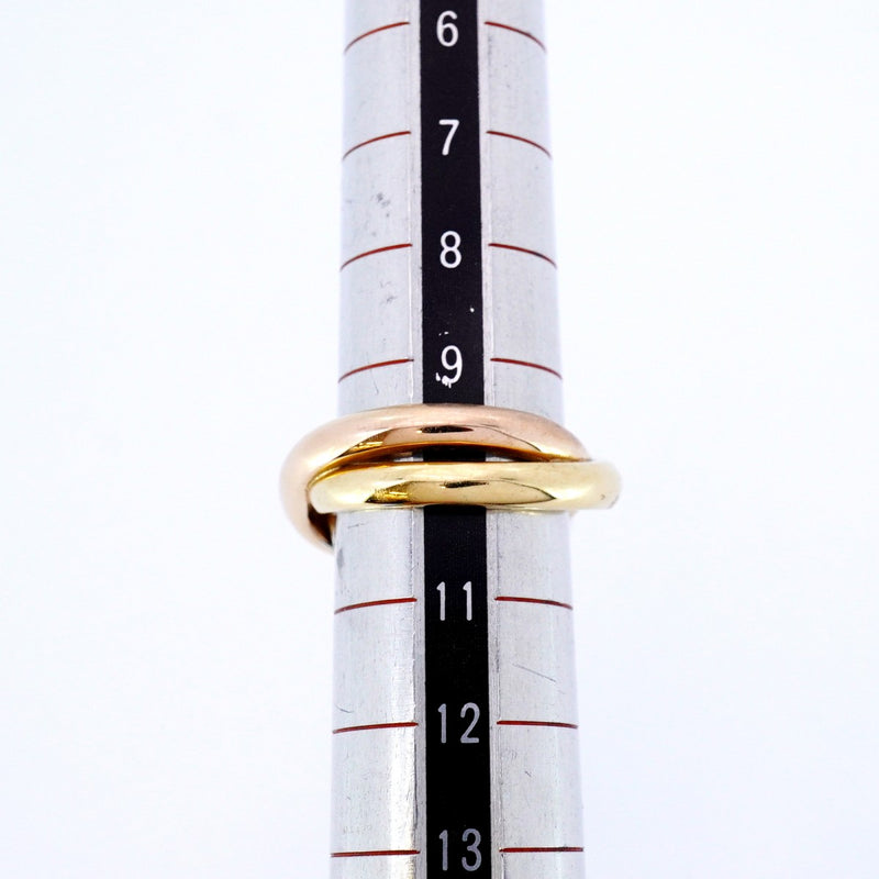 【6jbb0623】カルティエ リング トリニティ クラッシュ K18YG イエローゴールド K18WG ホワイトゴールド K18PG ピンクゴールド/ダイヤモンド ＃50【中古】レディース