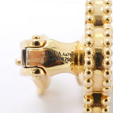 【6jbb0660】ヴァンクリーフ＆アーペル ピアス ヴィンテージ アルハンブラ K18YG イエローゴールド カーネリアン レッド【中古】レディース