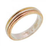 【6jbb0757】カルティエ リング トリニティ ヴァンドーム K18YG イエローゴールド K18WG ホワイトゴールド K18PG ピンクゴールド ＃52【中古】レディース