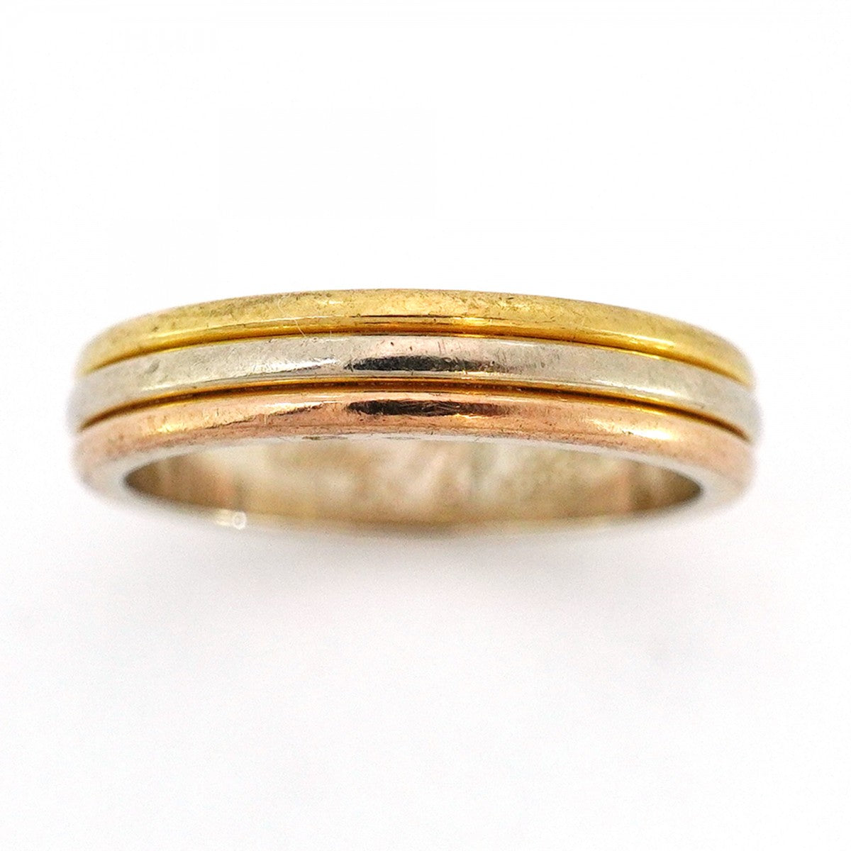 【6jbb0757】カルティエ リング トリニティ ヴァンドーム K18YG イエローゴールド K18WG ホワイトゴールド K18PG ピンクゴールド ＃52【中古】レディース