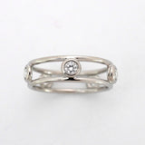 ★SALE【6jcb0113】ティファニー リング ダブルワイヤー 5PD Pt950 プラチナ ダイヤモンド 12.5号【中古】レディース