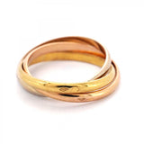 【6jcb0120】カルティエ リング トリニティ XS K18YG イエローゴールド K18WG ホワイトゴールド K18PG ピンクゴールド ＃50【中古】レディース