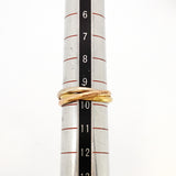 【6jcb0120】カルティエ リング トリニティ XS K18YG イエローゴールド K18WG ホワイトゴールド K18PG ピンクゴールド ＃50【中古】レディース