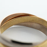 【6jcb0154】カルティエ リング トリニティ スモールモデル K18YG イエローゴールド K18WG ホワイトゴールド K18PG ピンクゴールド ＃49【中古】レディース