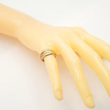 【6jcb0154】カルティエ リング トリニティ スモールモデル K18YG イエローゴールド K18WG ホワイトゴールド K18PG ピンクゴールド ＃49【中古】レディース