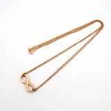 ★在庫処分★最終価格★SALE【6jcb0301】ティファニー ネックレス インフィニティ ダブルチェーン K18PG ピンクゴールド【中古】レディース