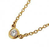 【6jcb0458】ティファニー ネックレス バイザヤード 1PD K18YG イエローゴールド ダイヤモンド【中古】レディース