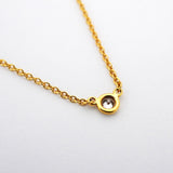 【6jcb0458】ティファニー ネックレス バイザヤード 1PD K18YG イエローゴールド ダイヤモンド【中古】レディース