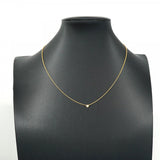 【6jcb0458】ティファニー ネックレス バイザヤード 1PD K18YG イエローゴールド ダイヤモンド【中古】レディース