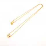 【6jcb0522】ティファニー ネックレス ベゼルフラワー 4PD K18YG イエローゴールド ダイヤモンド【中古】レディース