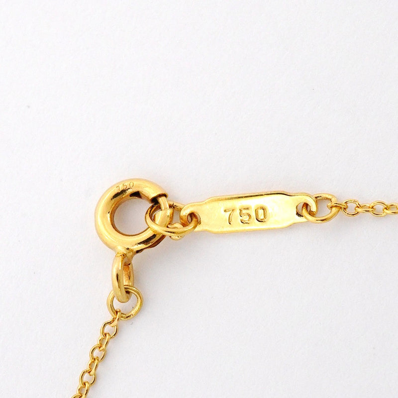 【6jcb0522】ティファニー ネックレス ベゼルフラワー 4PD K18YG イエローゴールド ダイヤモンド【中古】レディース